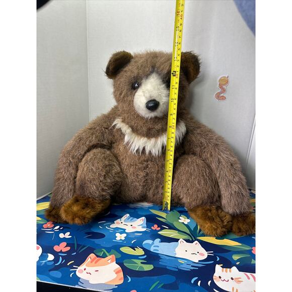 KAMAR prototype Brown Bear Crescent Moon Chest Plush Stuffed Animal Toy Doll - Picture 3 of 11